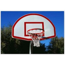 Basketball Backstop with steel chain net