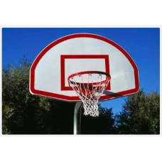 Basketball Backstop with steel chain net