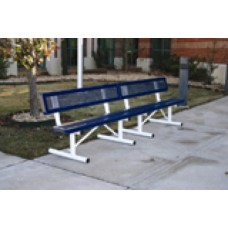 Regal Style Bench B15WBRCS 15 foot with back inground