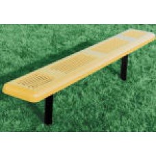 Perforated Style Bench B6PERFS 6 foot no back inground