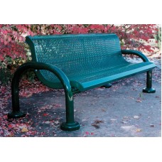 B4WBMODERNPSM Modern Style Bench 4 foot with back surface mount