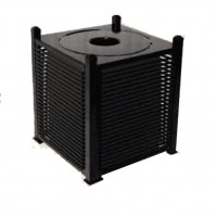 32 Gallon Palmetto Receptacle with Flat Top Lid and Plastic Liner