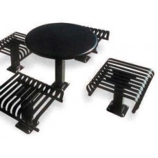 Solid Top Table Surface Mount Seats Slat
