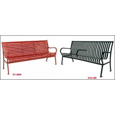 6 Foot Hamilton Bench with Back Horizontal Slat