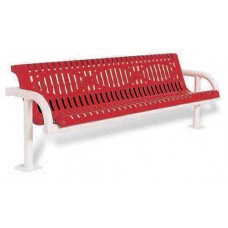 6 Foot Contour Bench with Back Wave