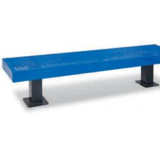 6 Foot Mall Bench with out Back Surface Mount Diamond