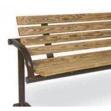 6 Foot Park Bench 8 Slat 2x4 Planks Surface Mount Pressure Treated