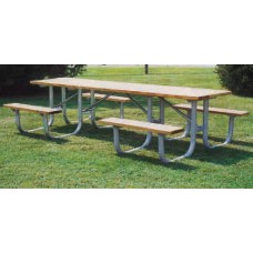 10 foot Extra Heavy Duty ADA Shelter Table 4 Leg Pressure Treated