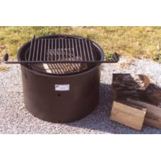 9 foot Inch High Fire Ring with Grate 300 Square Inches