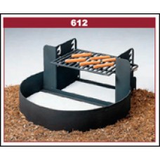 7 Inch High Fire Ring with Adjustable Grate 285 SQ Inch
