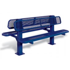6 Foot Double Sided Bench Inground Perforated