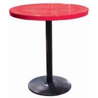36 inch Perforated Pedestal Table - 40 inch high