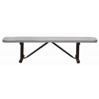 4 foot Standard Perforated Bench no back - 11 .5 inch wide seat
