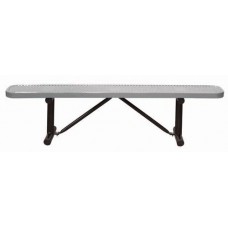 4 foot Standard Perforated Bench no back - 11 .5 inch wide seat