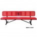 6 foot Personalized Multicolor Perforated Player Bench