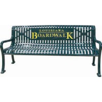 4 foot Personalized Multicolor Diamond Pattern Bench