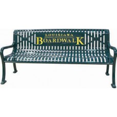 5 foot Personalized Multicolor Diamond Pattern Bench