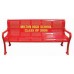 5 foot Personalized Multicolor Perforated Bench