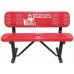 4 foot Personalized Standard Perforated Bench with Back