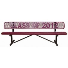 10 foot Personalized Standard Expanded Bench with Back