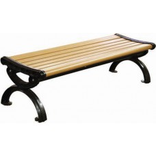6 foot Victorian Recycled Plastic Bench without back