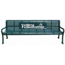 4 foot Personalized Perforated Bench