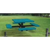 46 inch Square Perforated Table 3 seats