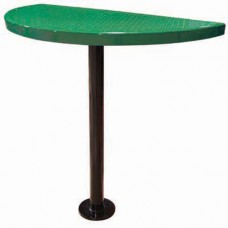 Perforated Semi-Circle Pedestal Table 30 inch high