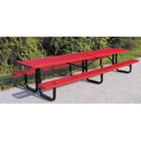 4 foot Portable Expanded Metal Picnic Table
