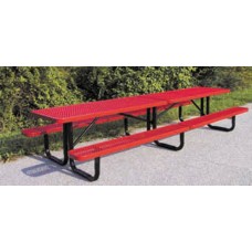 12 foot In-Ground Expanded Metal Picnic Table