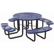 46 inch Round Expanded Metal Portable Table