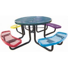 46 inch Round Table 3 seats Expanded - child size