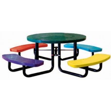 46 inch Round Table 3 seats Perforated- child size