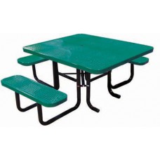46 inch x 58 inch Perforated ADA Table 3 seats