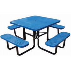 46 Inch Square Perforated Portable Table