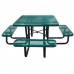 46 Inch Square Expanded Portable Table