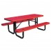 12 foot In-Ground Expanded Metal Picnic Table
