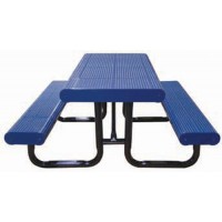 4 foot Radial Edge Perforated Portable Picnic Table