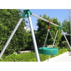 Heavy Duty 6 foot High - 2 Tire Swing - 2 Bay - 2 EFF-3A