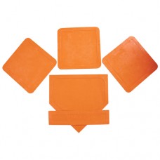 Orange Throw Down Bases 5 Piece