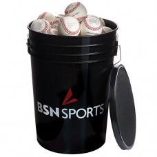 Bucket with 3 dozen BSOLB Baseballs