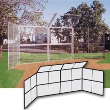 Chain Link Backstop 20 foot with Hood No wings