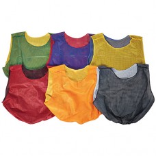 Mesh Reversible Scrimmage Vests - Youth Silver-Black