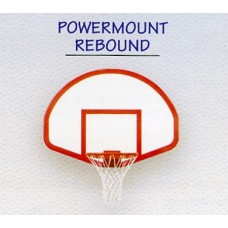 PowerMount Rebound Stationary Wall Mount Basketball System