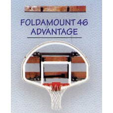 FoldaMount 46 Advantage Side-folding Wallmount Basketball System
