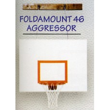 FoldaMount 46 Aggressor Side-folding Wallmount Basketball System