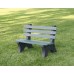 Central Park Bench 4 foot Recycled
