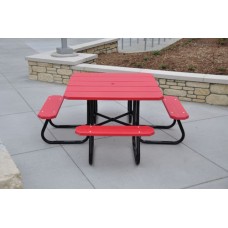 Square Picnic Table 4 foot Recycled