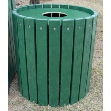 Heavy Duty Round Receptacle 32 gallon Recycled