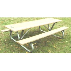 82BGRRP 8 foot Recycled Plank Picnic Table